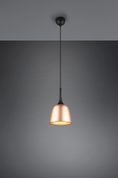 Immagine di Sospensione Cono Penisola Cucina 1 Luce Chiron Ottone Trio Lighting