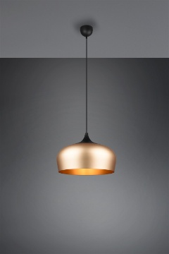 Immagine di Sospensione Cucina Paralume Campana Ottone Chiron Trio Lighting