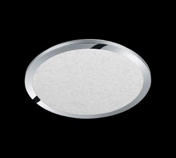 Immagine di Plafoniera Rotonda Led Dip Switch Cinzia Bordo Cromo IP44 Trio Lighting