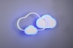 Immagine di Applique Plafoniera Nuvole Led Dimmer Rgbw Cloudy per Cameretta Trio