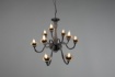 Immagine di Lampadario Salone 9 Bracci Con Catena Elsa Antracite Trio Lighting