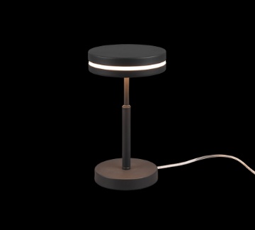 Immagine di Lumetto Moderno da Comodino Disco Led Antracite Franklin Trio Lighting