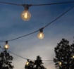 Immagine di Catena Luminosa Giardino 10 Metri Nero 10xE27 IP44 Andromeda Gea Led