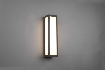 Immagine di Applique Rettangolare Fuerte Antracite IP54 Trio Lighting