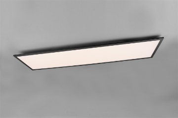 Immagine di Plafoniera Rettangolare Nera Led Dimmer Cambio Colore Gamma Trio Lighting