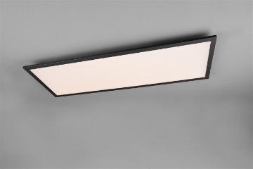 Immagine di Plafoniera Rettangolo Led Dimmer Cambio Colore Gamma Nero L80 cm Trio Lighting
