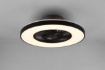 Immagine di Lampadario Ventilatore Led Dimmer Cambio Colore Halmstad Nero Trio Lighting