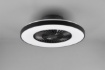 Immagine di Lampadario Ventilatore Led Dimmer Cambio Colore Halmstad Nero Trio Lighting
