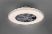 Immagine di Lampadario Ventilatore Led Dimmerabile Harstad Cromo Trio Lighting