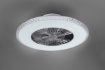 Immagine di Lampadario Ventilatore Led Dimmerabile Harstad Cromo Trio Lighting