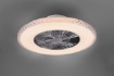 Immagine di Lampadario Ventilatore Led Dimmerabile Harstad Cromo Trio Lighting