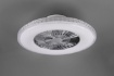 Immagine di Lampadario Ventilatore Led Dimmerabile Harstad Cromo Trio Lighting