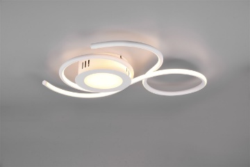 Immagine di Plafoniera Moderna Bianca Led Dimmer Cambio Colore Jive Trio Lighting