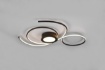 Immagine di Plafoniera Design Futuristico Led Dimmer Cambio Colore CCT Jive Nero Trio Lighting