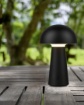 Immagine di Lumetto Nero da Tavolo Funghetto Lennon Led IP44 USB Trio Lighting