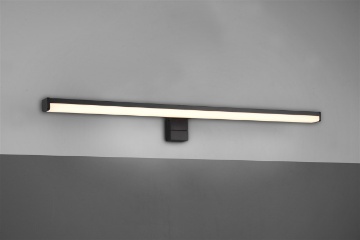 Immagine di Lampada Lineare Da Specchio Lino Led Nero IP44 Trio Lighting
