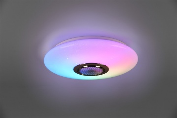 Immagine di Plafoniera Moderna Led RGBW Bluetooth Musica Bianco Trio Lighting