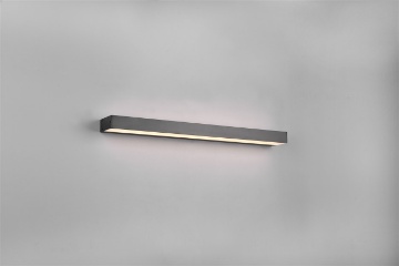 Immagine di Applique Nera Bagno Doppia Emissione Led Rocco IP44 Trio Lighting