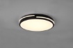 Immagine di Plafoniera Rotonda Tacoma Nera Led Dimmer Integrato e Cambio Colore 2700k - 6500k Trio Lighting