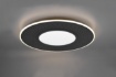 Immagine di Grande Plafoniera Moderna Verus Nero Led Dimmer 70w Trio Lighting