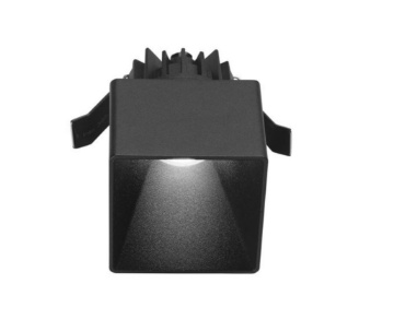 Immagine di Faretto Incasso Quadrato Led 9w IP54 Faye Nero GFA364 Gea Led
