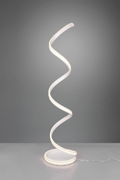 Immagine di Piantana Spirale Bianca Moderna Nuria Led Dimmer Trio Lighting