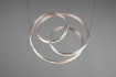 Immagine di Lampadario Vortice Moderno Nuria Nichel Led Dimmer Trio Lighting