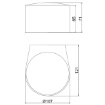 Immagine di Applique Tonda Da Esterno IP65 Biemissione Led 6w 3000k Ania Antracite ACB