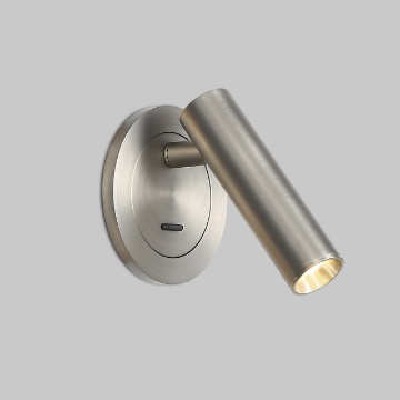 Immagine di Faretto Incasso Parete Luce Lettura Per Comodino Led 3000k Atria Nichel ACB