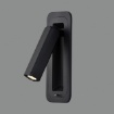 Immagine di Applique Faretto Led Orientabile Da Incasso Nero Per Camera Da Letto Boheme ACB