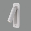 Immagine di Applique Faretto da Incasso Boheme Bianco Led 3000k Orientabile con Interruttore ACB