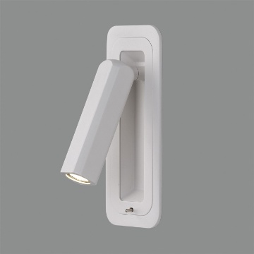 Immagine di Applique Faretto da Incasso Boheme Bianco Led 3000k Orientabile con Interruttore ACB