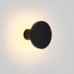 Immagine di Applique Led Interno Esterno Luce Decorativa Parete Corvus Nero Ø12 cm ACB