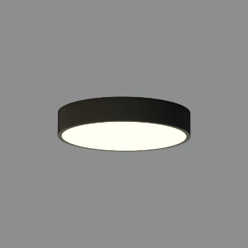 Immagine di Plafoniera Rotonda Nera Sottile Led 18w CCT London Ø30 cm ACB