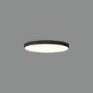Immagine di Plafoniera Rotonda London Nera 80cm Led 70w CCT Dimmer Triac ACB