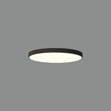Immagine di Plafoniera Rotonda London Nera 80cm Led 70w CCT Dimmer Triac ACB