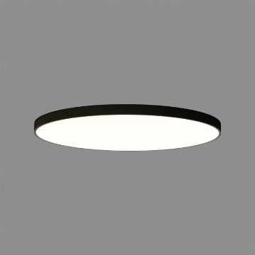 Immagine di Plafoniera Professionale Led 204w CCT Triac London Nero Ø120 cm ACB