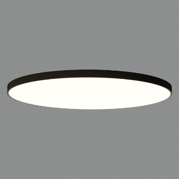 Immagine di Grande Plafoniera Nera Cicrolare London Ø150 cm Led 272w CCT ACB