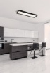 Immagine di Plafoniea Led Rettangolare Nera 90x30 CCT Temperatura Selezionabile Munich ACB