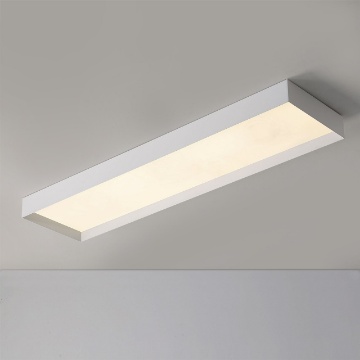 Immagine di Plafoniera Ufficio Rettangolare Bianca 120x30 Led CCT 68w Munich ACB