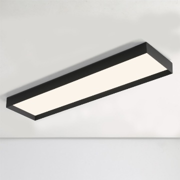 Immagine di Plafoniera Luminosa Squadrata Munich Nero 120x30 Led CCT 68w ACB