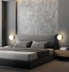 Immagine di Applique Parma Base Oro Con Sfera Vetro Opale 15cm IP44 ACB