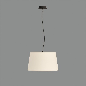 Immagine di Sospensione Moderna Con Paralume In Cotone Bianco 42 cm Stilo ACB