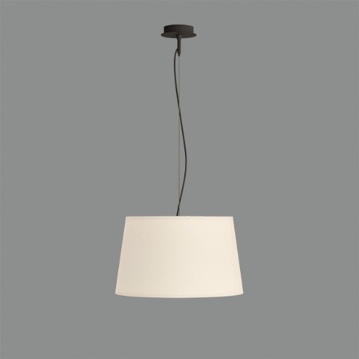 Immagine di Sospensione Moderna Con Paralume In Cotone Bianco 42 cm Stilo ACB