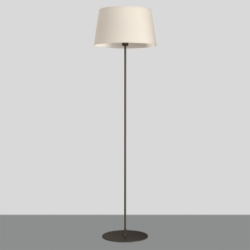 Immagine di Piantana Salotto Nera 147 cm Con Paralume Bianco Stilo ACB