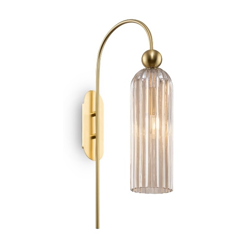 Immagine di Applique Luce Verso il Basso Vetro Champagne Decorativo Antic Maytoni