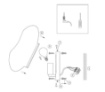 Immagine di Applique Cromo Vetro Decorativo 1xE14 Mabell Maytoni