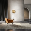 Immagine di Applique Decorativa Oro Rotonda Metallo Martellato Mare Maytoni