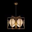 Immagine di Lampadario Salotto 6 Luci Marmo e Oro Ø51 cm Maytoni