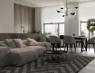 Immagine di Lampadario Soggiorno Moderno 8 Luci Mollis Nero Maytoni